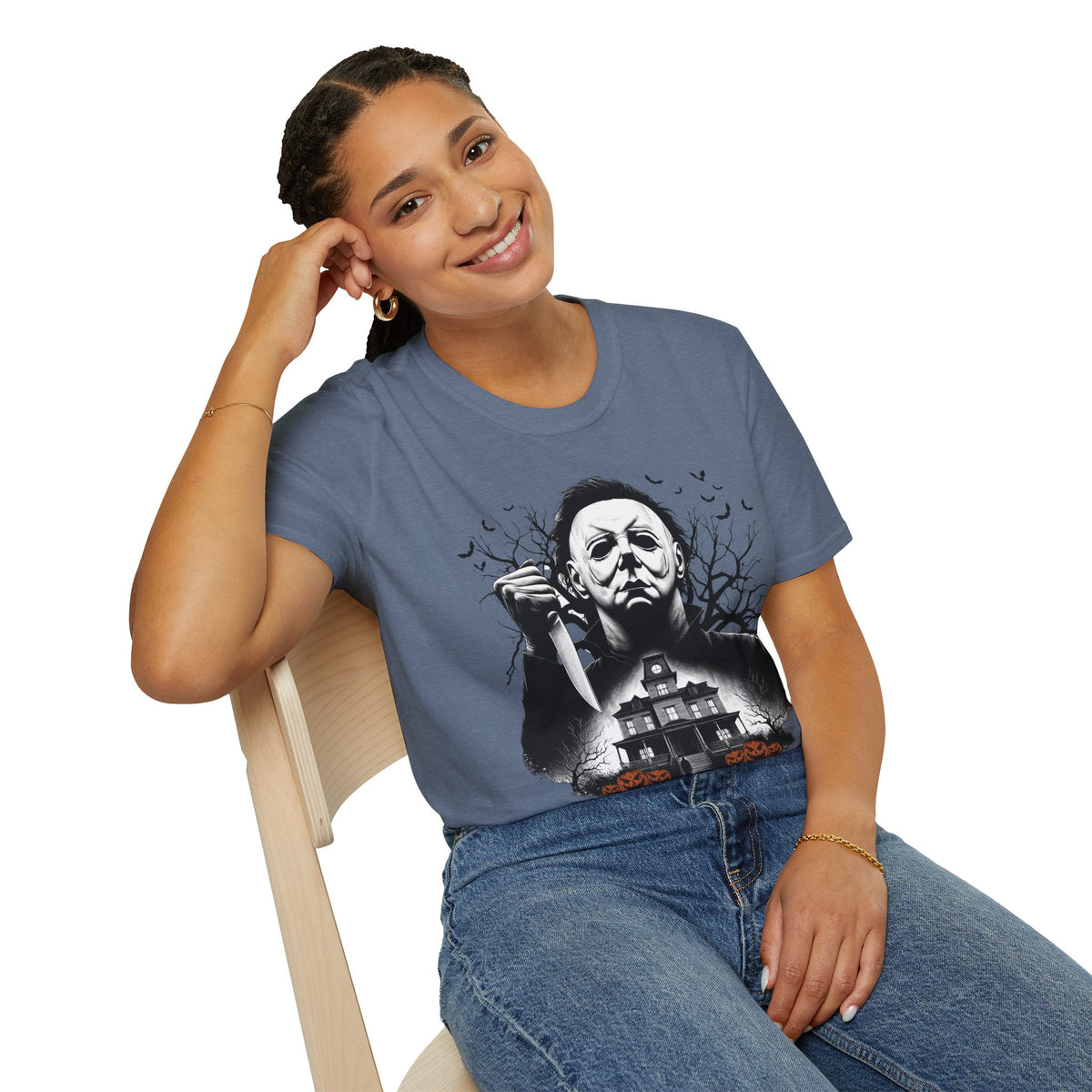 Michael Goes Home - Horror Movie Inspired Tee | Halloween Haunted House T-Shirt | Fun, Spooky Halloween Apparel | Shipped USA