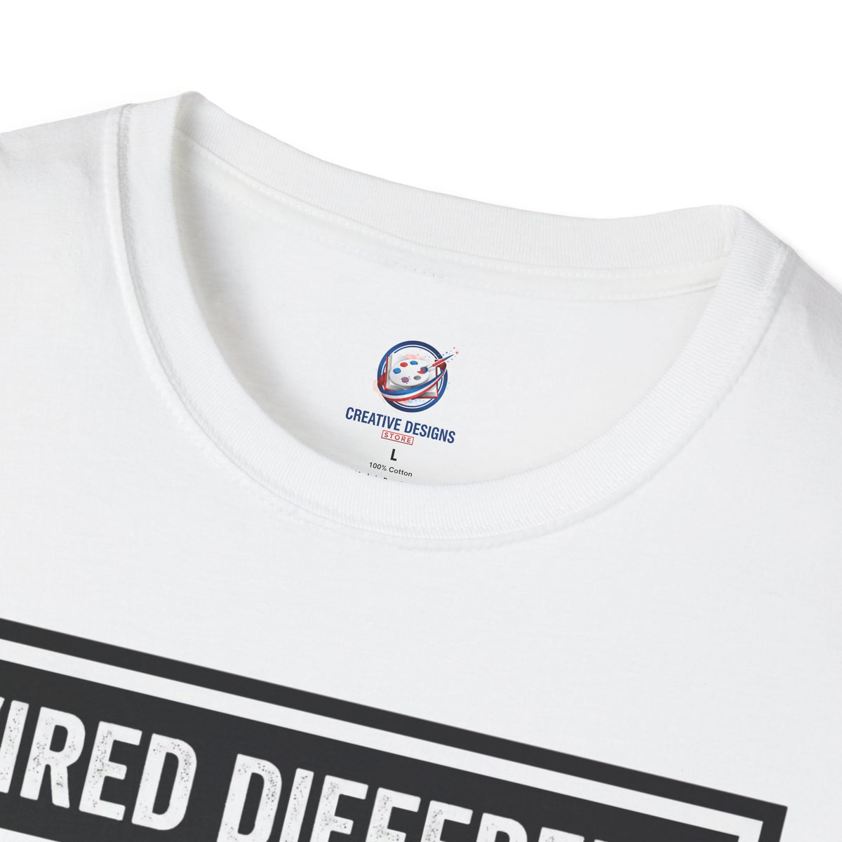 The Gallagher Brothers | Retro Rock Band / Britpop Portrait | Wired Different™ Slogan T-Shirt - White | Shipped USA