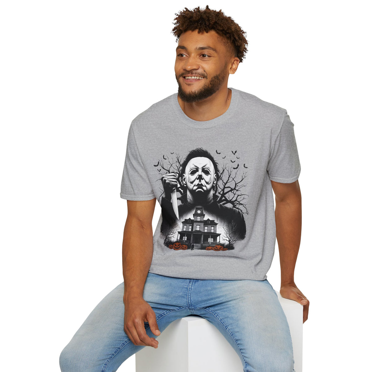 Michael Goes Home - Horror Movie Inspired Tee | Halloween Haunted House T-Shirt | Fun, Spooky Halloween Apparel | Shipped USA