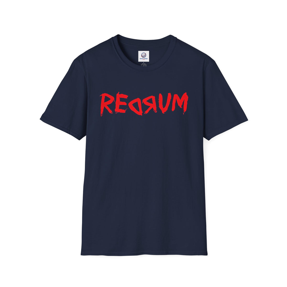 REDRUM Graphic T-Shirt  | Tee Inspired by The Shining mirror scene | T Shirt For Psychological Horror Fans | Fans of Supernatural Horror and People with A Dark Sense of Humour | Shipped USA