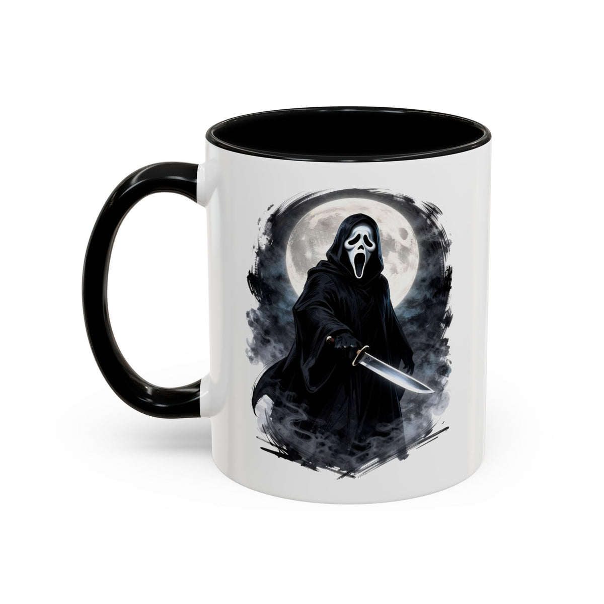 Ghostface "Scream" Horror Accent Coffee Mug | Scream - Inspired Tea / Coffee Mug | Gift For Scream Fans or Fans of Horror Movies | Shipped USA