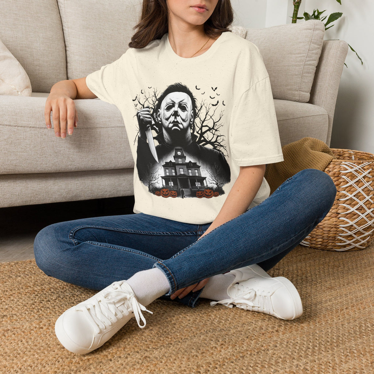 Michael Goes Home - Horror Movie Inspired Tee | Halloween Haunted House T-Shirt | Fun, Spooky Halloween Apparel | Shipped USA