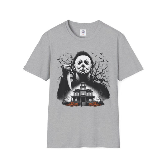 Michael Goes Home - Horror Movie Inspired Tee | Halloween Haunted House T-Shirt | Fun, Spooky Halloween Apparel | Shipped UK