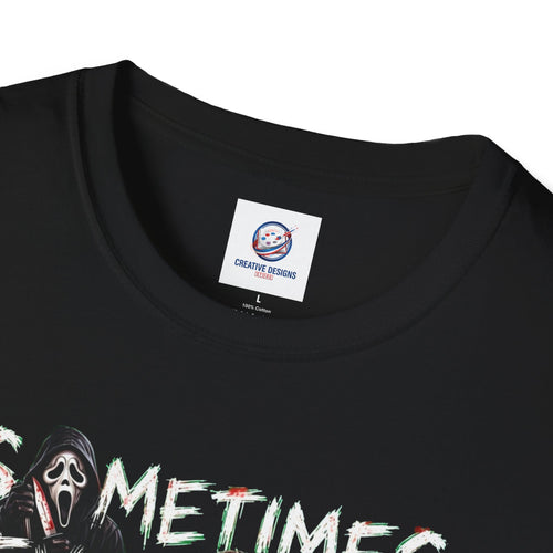 Devil On My Shoulder - Horror Graphic T-Shirt — “Sometimes Even the Devil on My Shoulder Asks ‘What the F**k Are You Doing’” | Rated 18 Years & Over -  Shipped UK