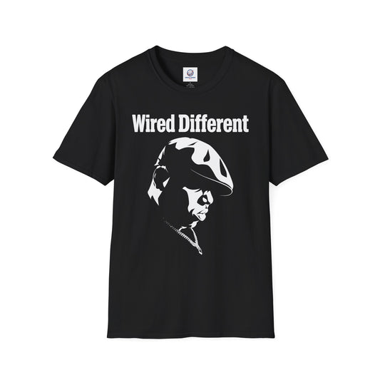 The Notorious "Inspired" Portrait Silhouette T-Shirt | Rap Icon Tee | 90's East Coast Hip Hop Rap Artist Shirt | Wired Different™ Slogan Tee | Shipped UK