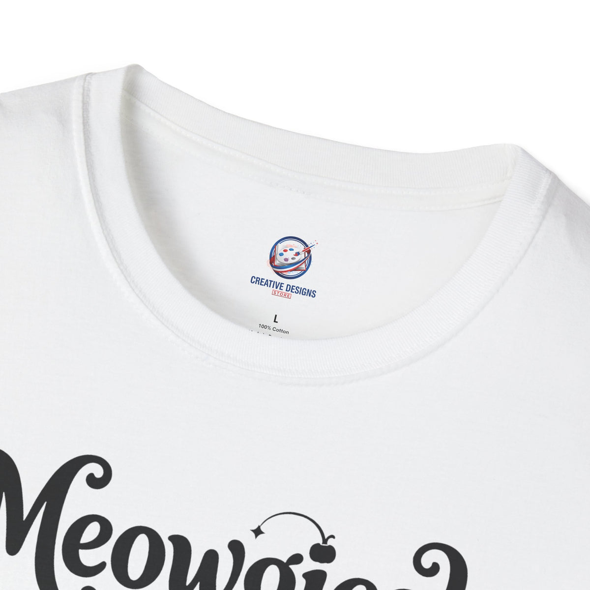 Meowgical Fluffy White Cat - Halloween Jack O'Lantern Pumpkin T-Shirt | White Cat Sitting Inside Pumpkin Halloween Tee | Casual Halloween T Shirt Gift For Her | Shipped UK