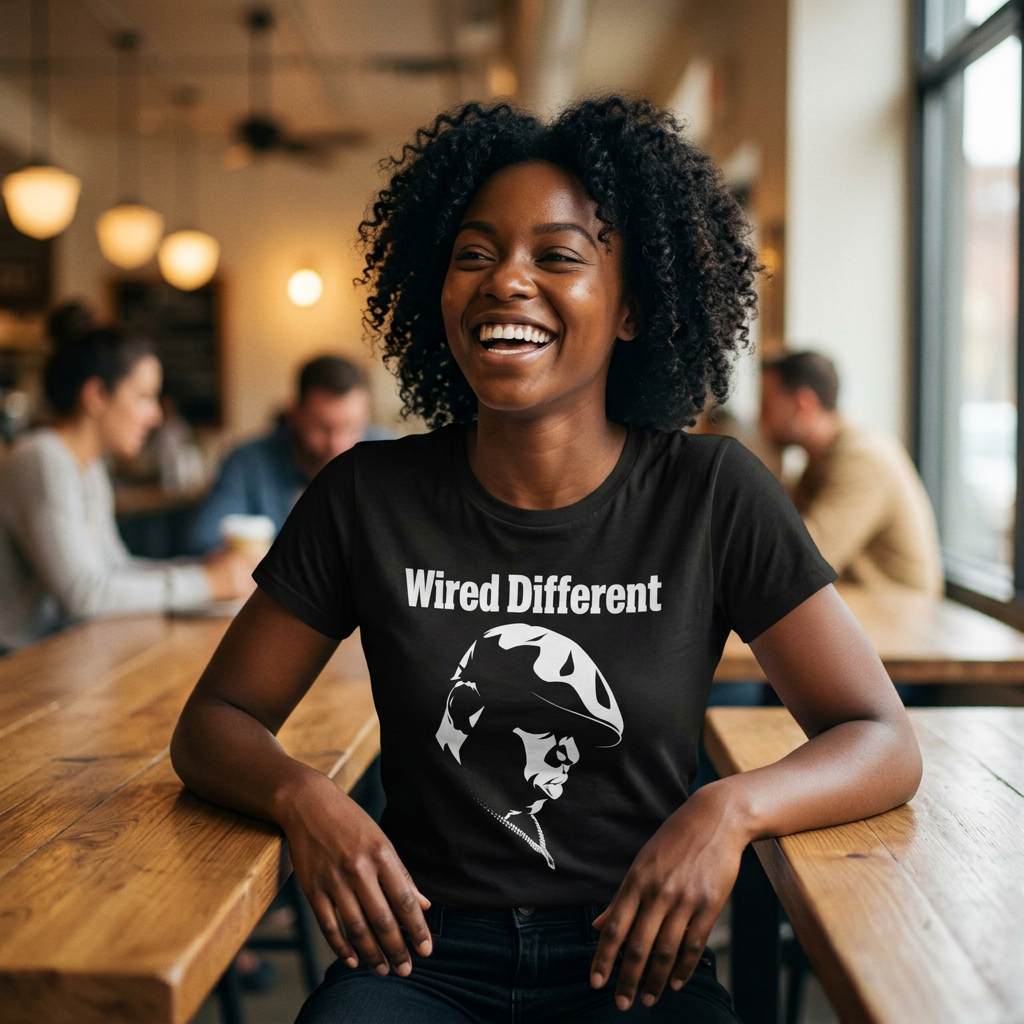 The Notorious "Inspired" Portrait Silhouette T-Shirt | Rap Icon Tee | 90s East Coast Hip Hop Rap Artist Shirt | Wired Different™ Slogan Tee | Shipped USA