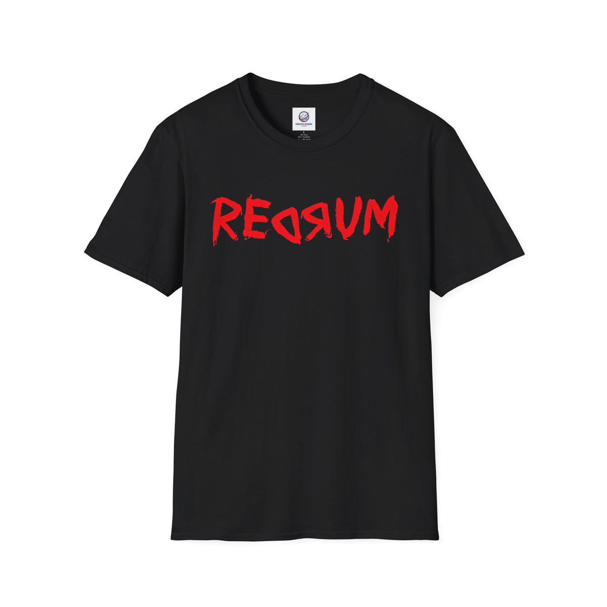 REDRUM Graphic T-Shirt  | Tee Inspired by The Shining mirror scene | T Shirt For Psychological Horror Fans | Fans of Supernatural Horror and People with A Dark Sense of Humour | Shipped USA