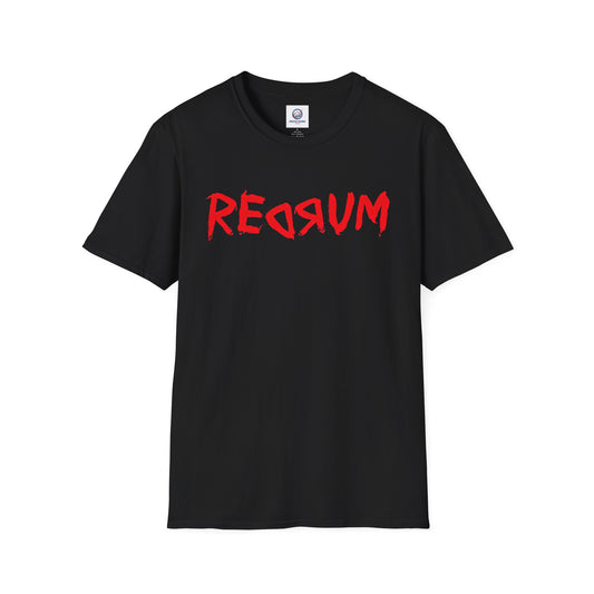 REDRUM Graphic T-Shirt  | Tee Inspired by The Shining mirror scene | T Shirt For Psychological Horror Fans | Fans of Supernatural Horror and People with A Dark Sense of Humour | Shipped USA