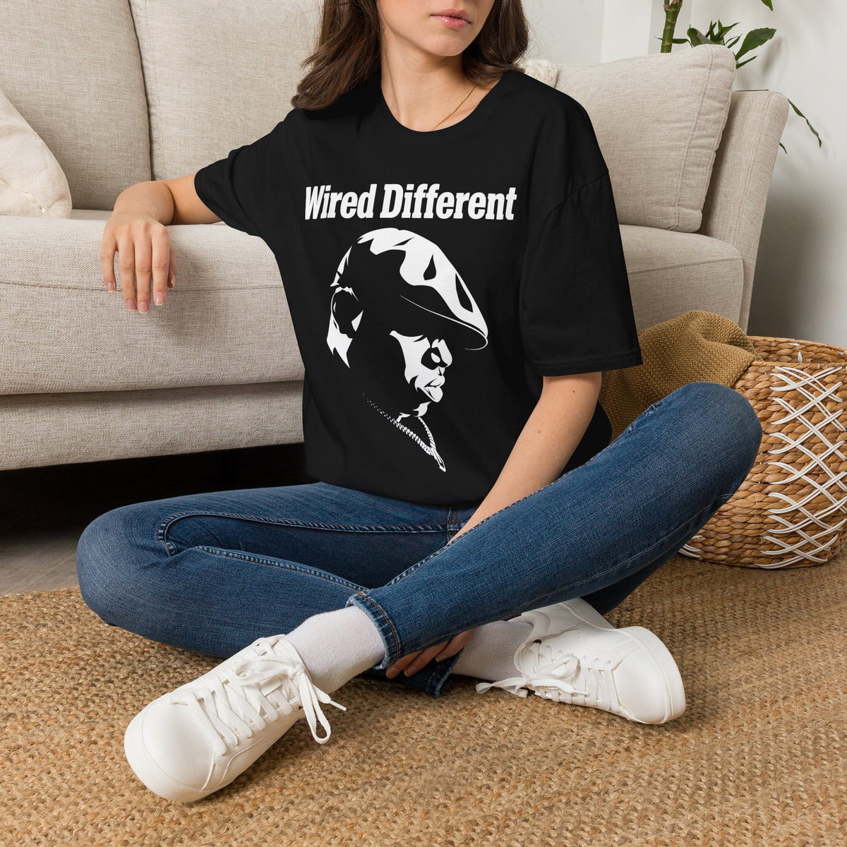 The Notorious "Inspired" Portrait Silhouette T-Shirt | Rap Icon Tee | 90s East Coast Hip Hop Rap Artist Shirt | Wired Different™ Slogan Tee | Shipped USA