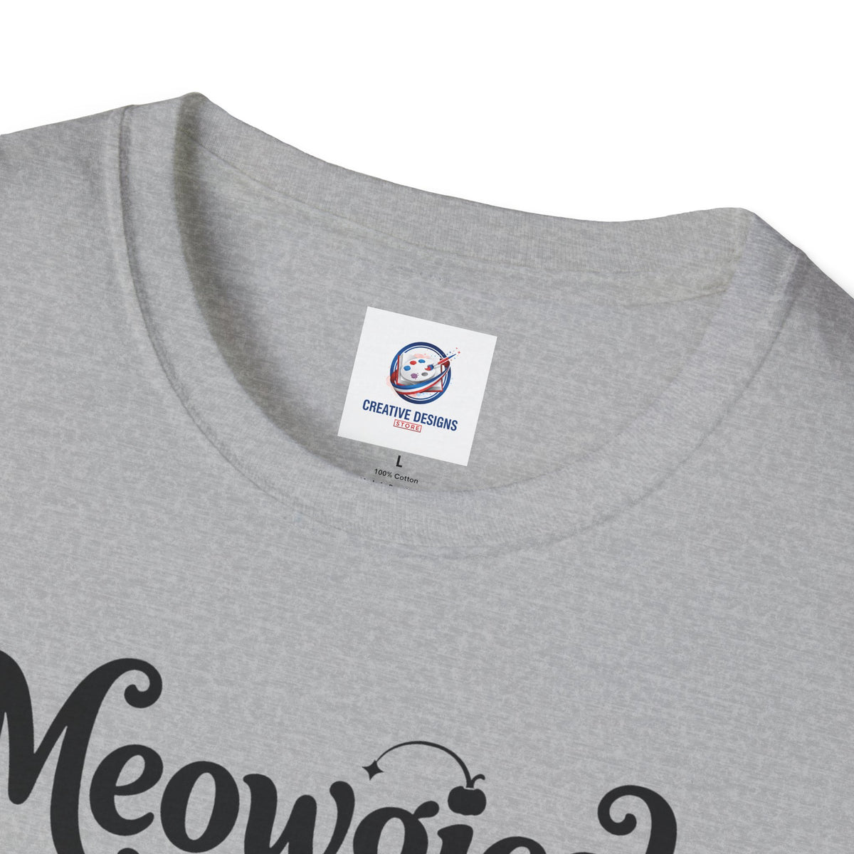 Meowgical Witch Cat T-Shirt | Black Cat Silhouette Wearing A Witch's Hat | Ideal For Halloween or Any White Witches Out There Looking To Bring Some Magical Fun To Your Casual Wear | Shipped USA