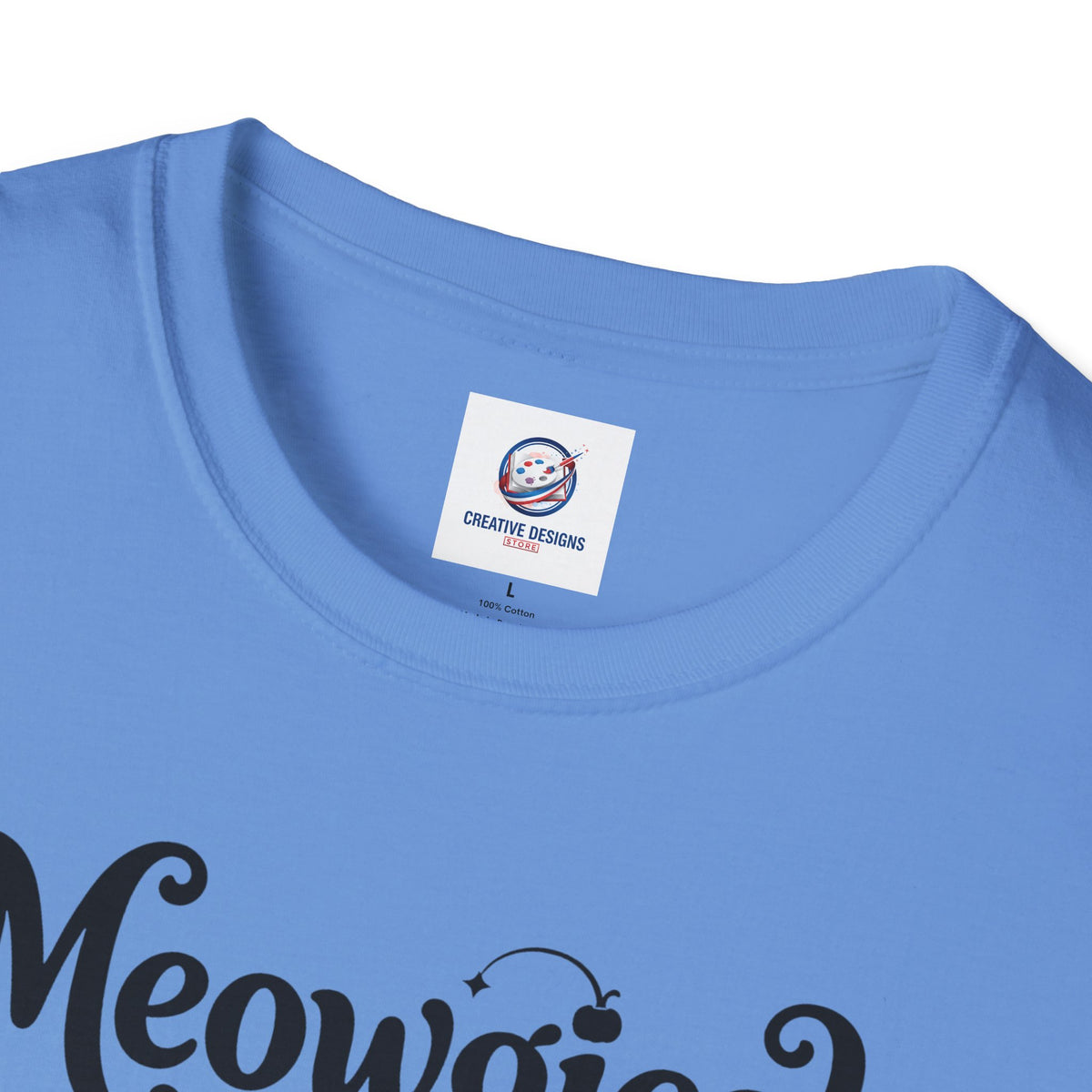 Meowgical Fluffy White Cat - Halloween Jack O'Lantern Pumpkin T-Shirt | White Cat Sitting Inside Pumpkin Halloween Tee | Casual Halloween T Shirt Gift For Her | Shipped UK